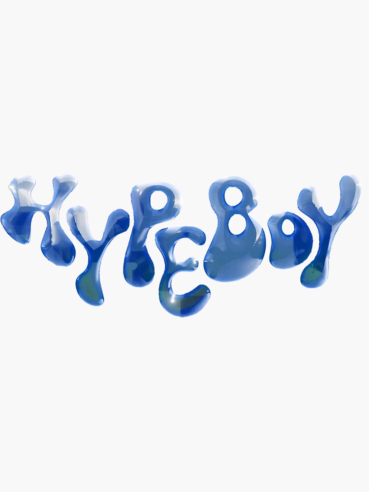 "Hype Boy" Sticker for Sale by lunatiris Redbubble