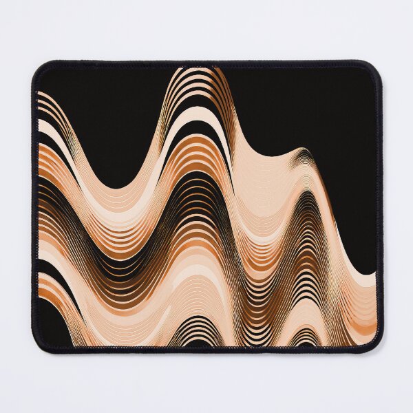 Item preview, Groovy Sine Waves in Cantaloupe designed and sold by Patternifico.