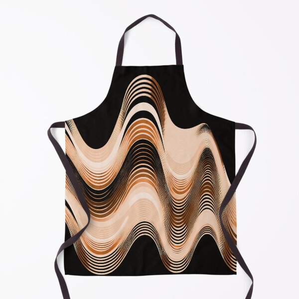 Item preview, Groovy Sine Waves in Cantaloupe designed and sold by Patternifico.