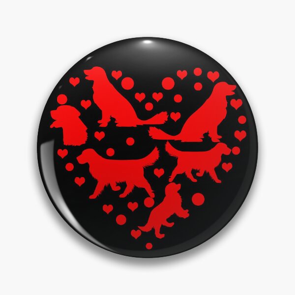 Item preview, cute golden retriever dog lovers heart silhouette valentines day gifts designed and sold by alaechamlal.