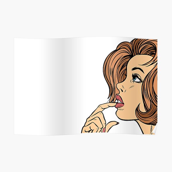 Schönheitsgesichtsdenken Poster