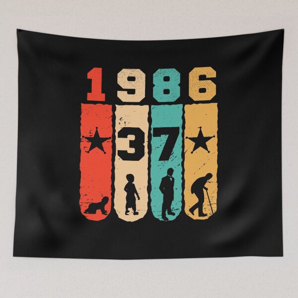 Item preview, Vintage 1986, 37th Birthday Gift designed and sold by ahmedbakkali.