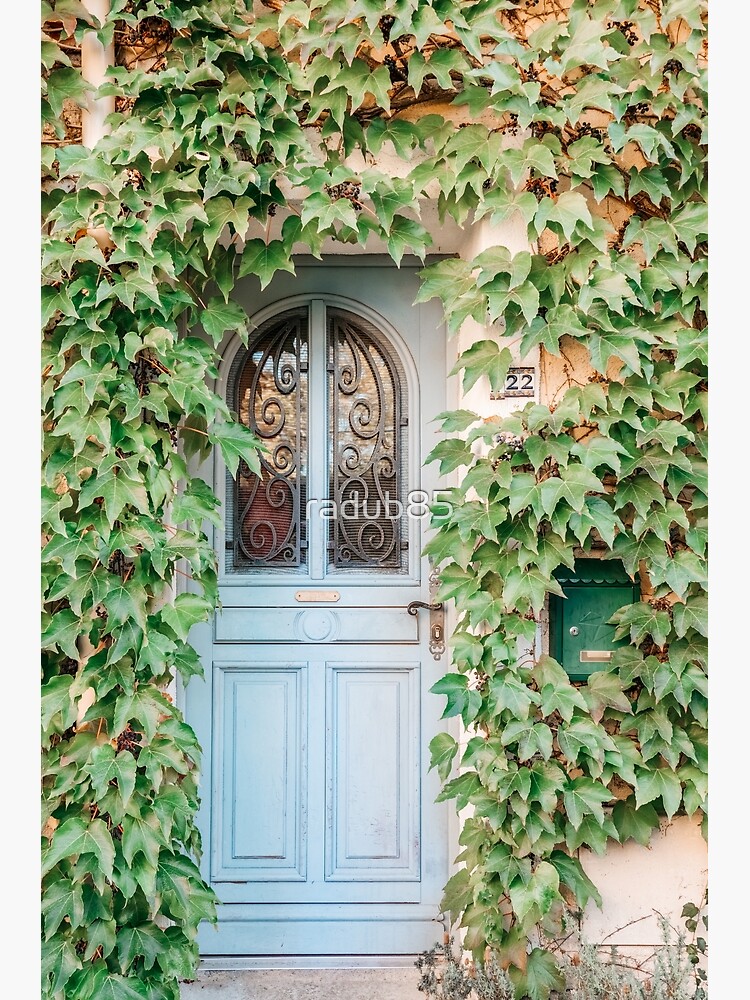 Cartel para Puerta de Baño estilo Provenzal - colores verdes