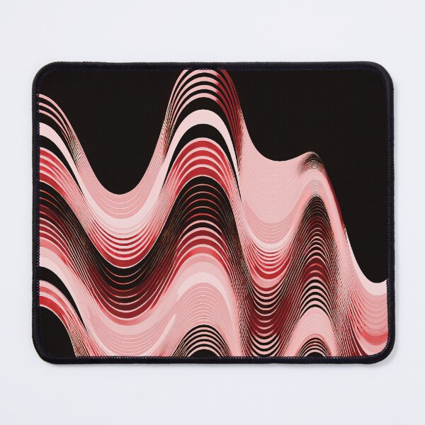 Item preview, Groovy Sine Waves in Ruby designed and sold by Patternifico.