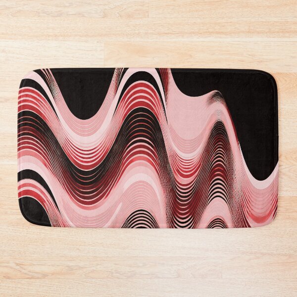 Item preview, Groovy Sine Waves in Ruby designed and sold by Patternifico.