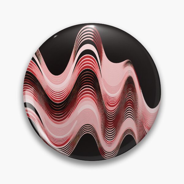 Item preview, Groovy Sine Waves in Ruby designed and sold by Patternifico.