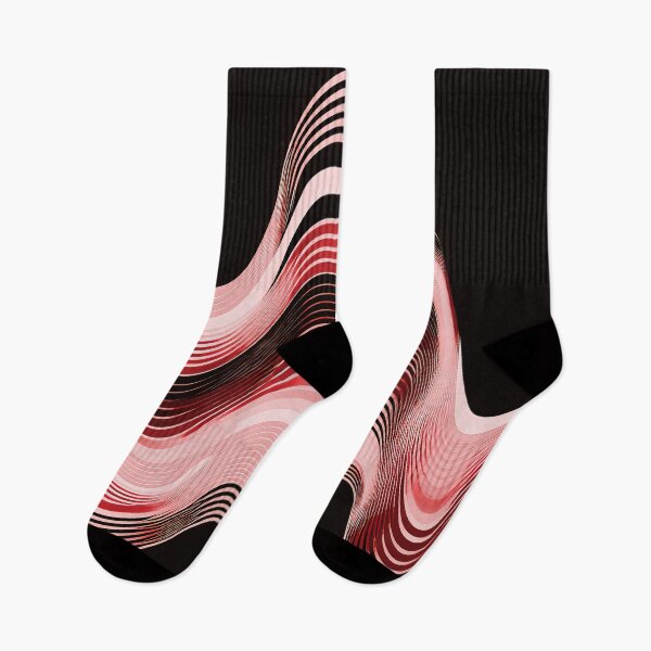 Item preview, Groovy Sine Waves in Ruby designed and sold by Patternifico.