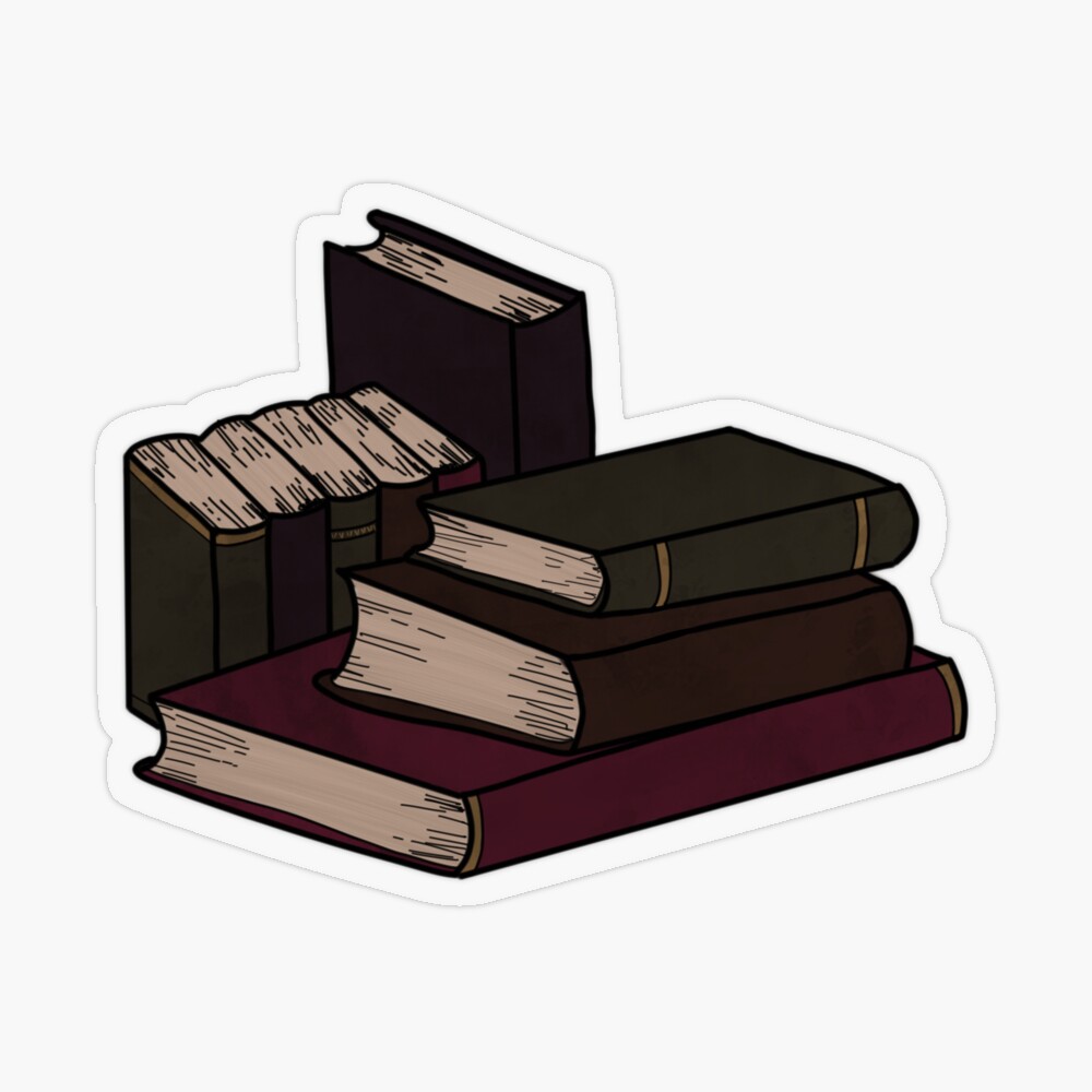 Library Sticker Set Dark Academia Stickers Bookish Sticker Vintage