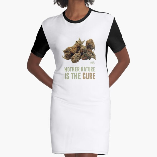 Mother Nature is the Cure Graphic T-Shirt Dress