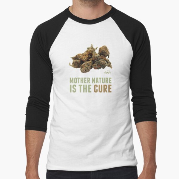 Mother Nature is the Cure Baseball ¾ Sleeve T-Shirt