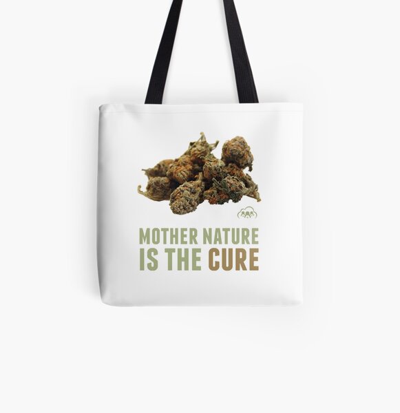 Mother Nature is the Cure All Over Print Tote Bag