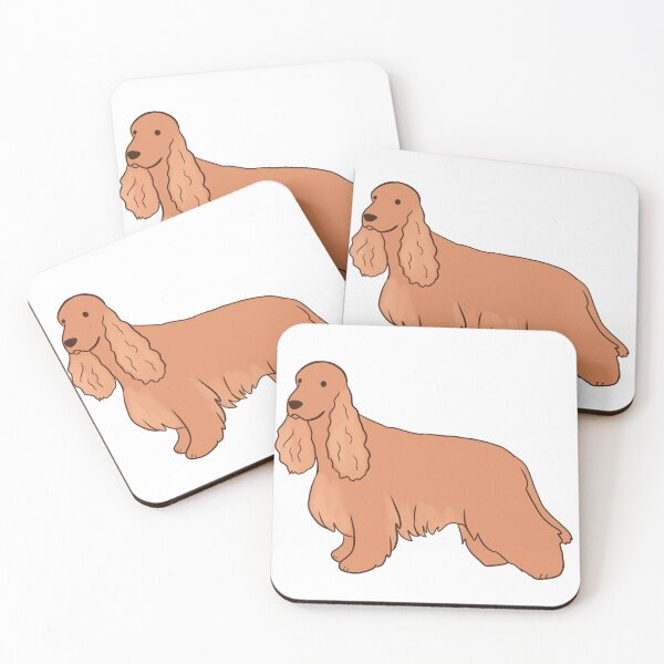 Item preview, Cute Red english cocker spaniel illustration  designed and sold by Yarafantasyart.