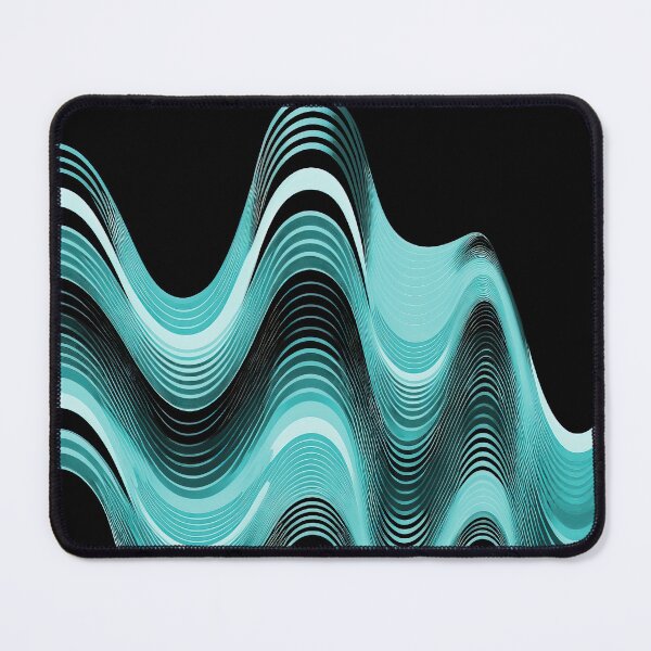 Item preview, Groovy Sine Waves in Teal designed and sold by Patternifico.