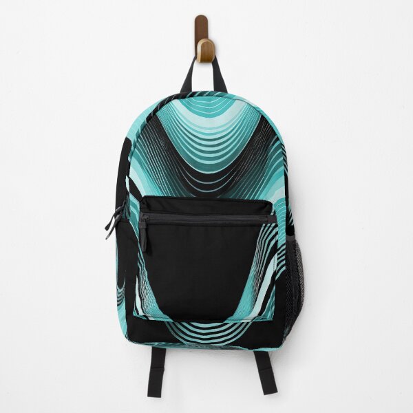 Item preview, Groovy Sine Waves in Teal designed and sold by Patternifico.