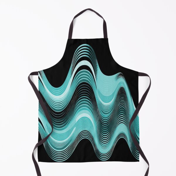 Item preview, Groovy Sine Waves in Teal designed and sold by Patternifico.