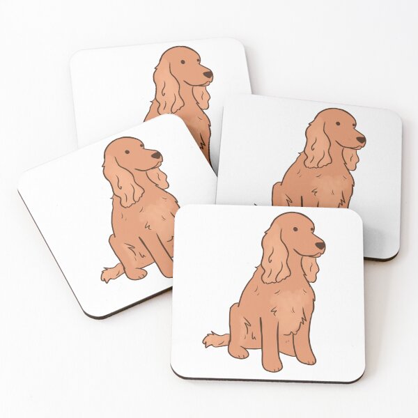 Item preview, Red english cocker spaniel illustration  designed and sold by Yarafantasyart.