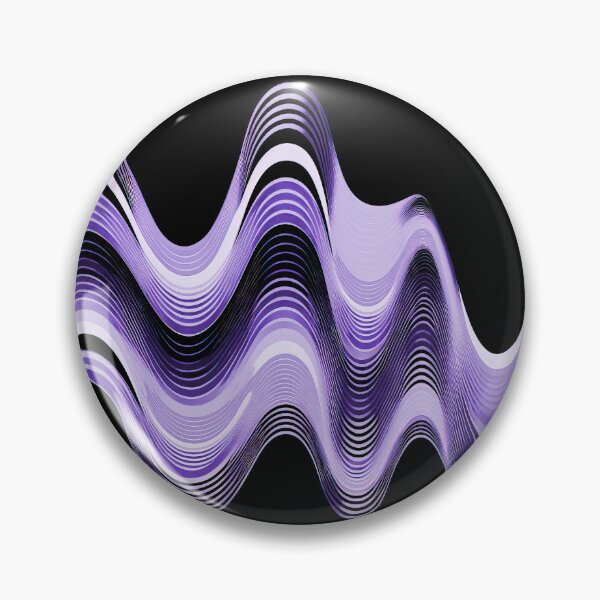 Item preview, Groovy Sine Waves in Violet designed and sold by Patternifico.