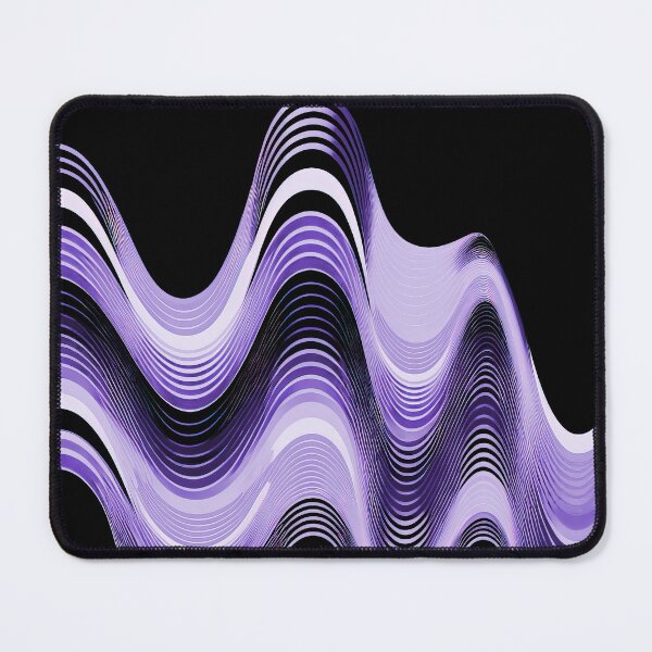 Item preview, Groovy Sine Waves in Violet designed and sold by Patternifico.