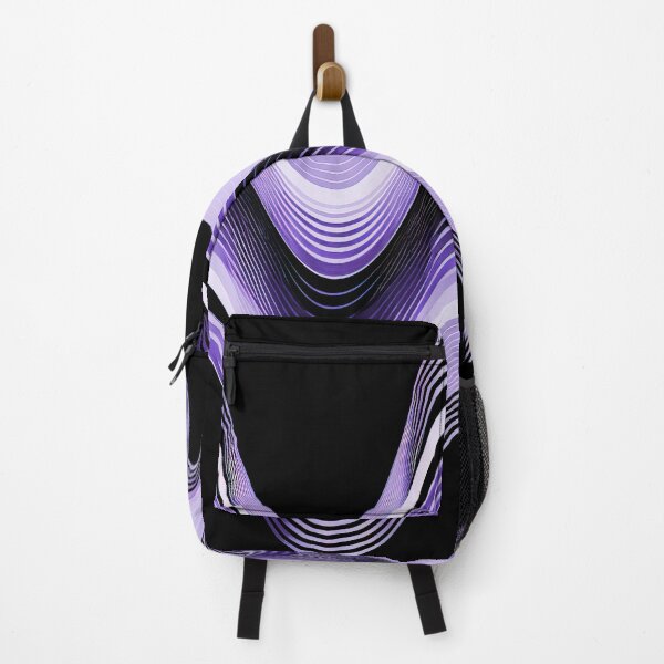 Item preview, Groovy Sine Waves in Violet designed and sold by Patternifico.
