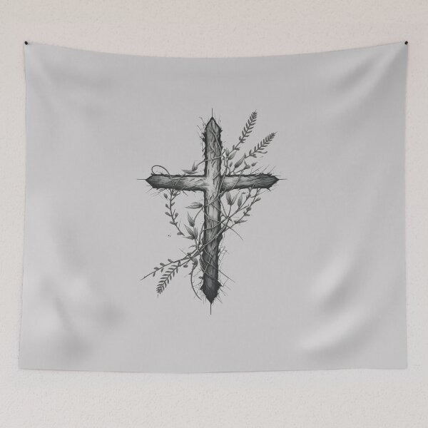 Item preview, Crucifix of Thorns (Jesus) designed and sold by The-Fox-Hole.