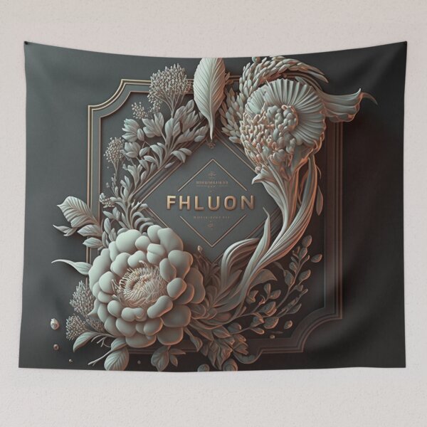 Item preview, Fleuron Floral Modern Elegant Composition Designs for Home Decor, Wedding, Events Fashion  and Accessories  designed and sold by RAGANADesign.