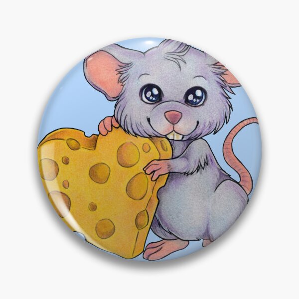 Item preview, Cute Mouse cute mouse with cheese heart gift designed and sold by ZadzeneaArt.