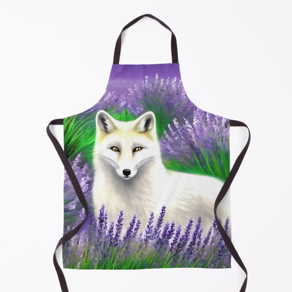 Item preview, White Fox in Lavender designed and sold by Kestrelle.