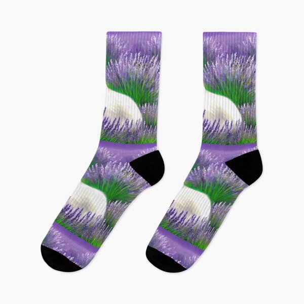 Item preview, White Fox in Lavender designed and sold by Kestrelle.