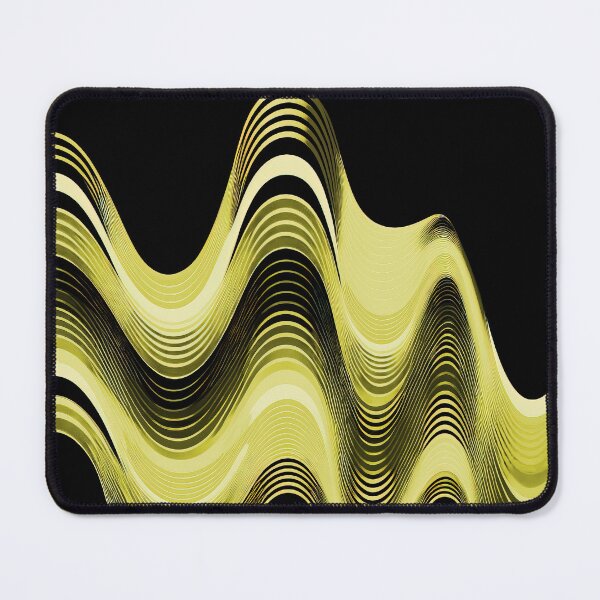 Item preview, Groovy Sine Waves in Canary designed and sold by Patternifico.