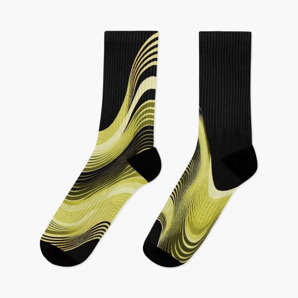 Item preview, Groovy Sine Waves in Canary designed and sold by Patternifico.