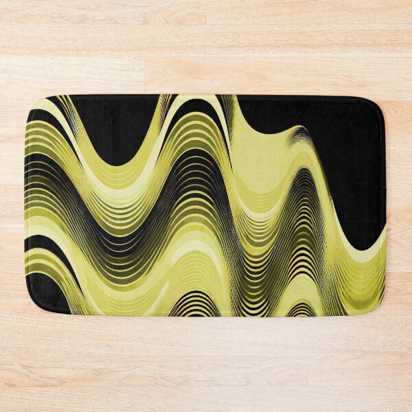 Item preview, Groovy Sine Waves in Canary designed and sold by Patternifico.