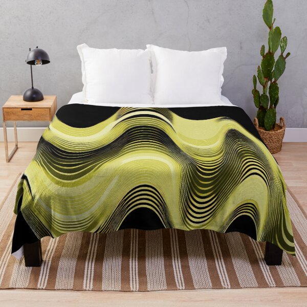Item preview, Groovy Sine Waves in Canary designed and sold by Patternifico.