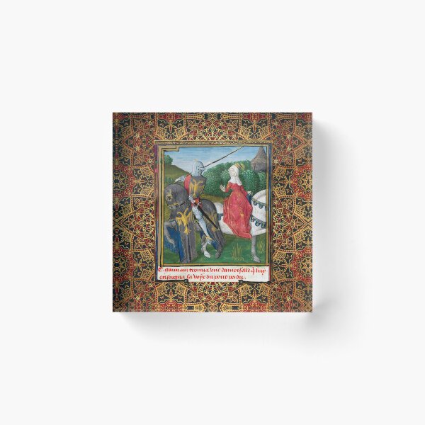 Item preview, CYCLE LANCELOT- GRAIL,GAWAIN AND THE DAMSEL WITH THE GOLD BELT  Arthurian Legends Medieval Miniature designed and sold by BulganLumini.