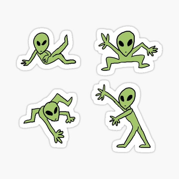 2x Auto Aufkleber Alien Peace Autospiegel Fun Sticker online