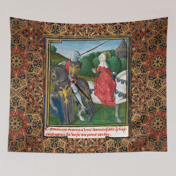 Item preview, CYCLE LANCELOT- GRAIL,GAWAIN AND THE DAMSEL WITH THE GOLD BELT  Arthurian Legends Medieval Miniature designed and sold by BulganLumini.