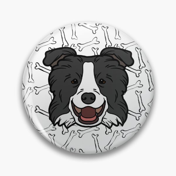 Item preview, Dog bowl, Border Collie bowl designed and sold by YummyPatterns.