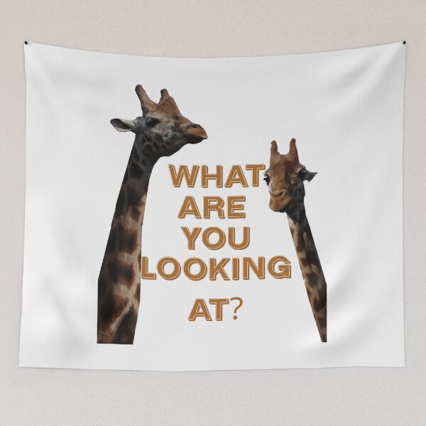 Item preview, Funny Giraffe twins designed and sold by CottagePop.