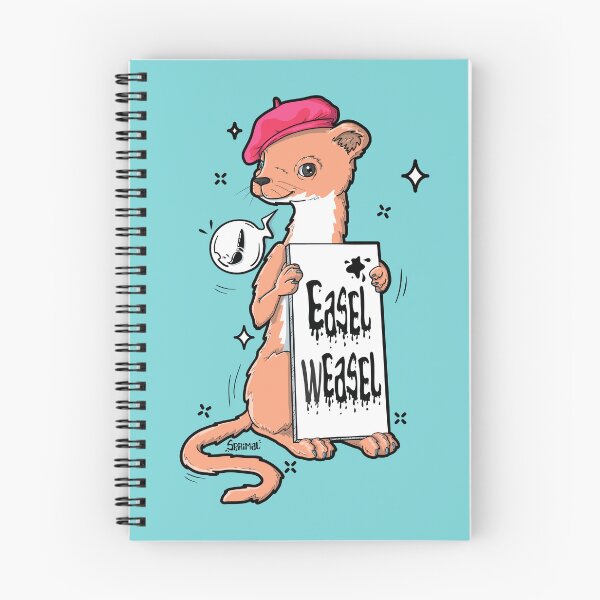 Item preview, Easel weasel pun designed and sold by SPIRIMAL.