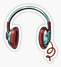 Audio headphones Sticker