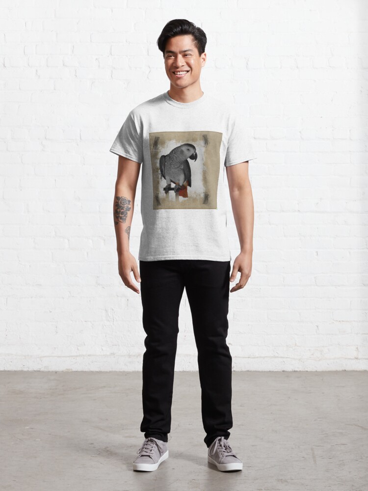 Discover lustiges und nettes Tier 2023 Afrika Graupapagei klassisches T-Shirt