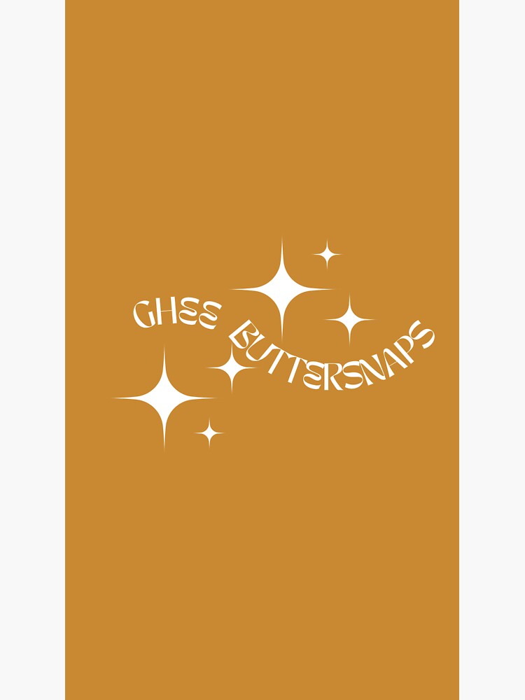 "Ghee Buttersnaps" Sticker for Sale by DFPodcast Redbubble