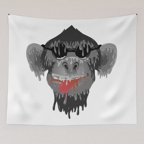 Item preview, Black monkey grime art designed and sold by AmsaOza.