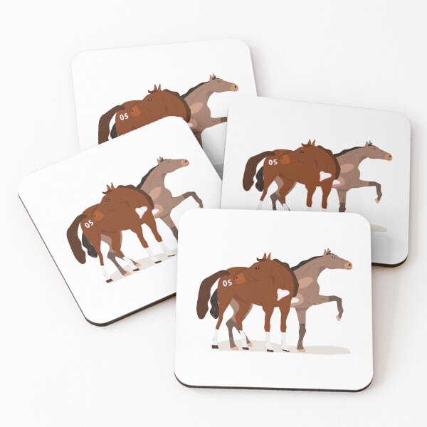Item preview, Ace of your heart brown horses designed and sold by vibeno1.