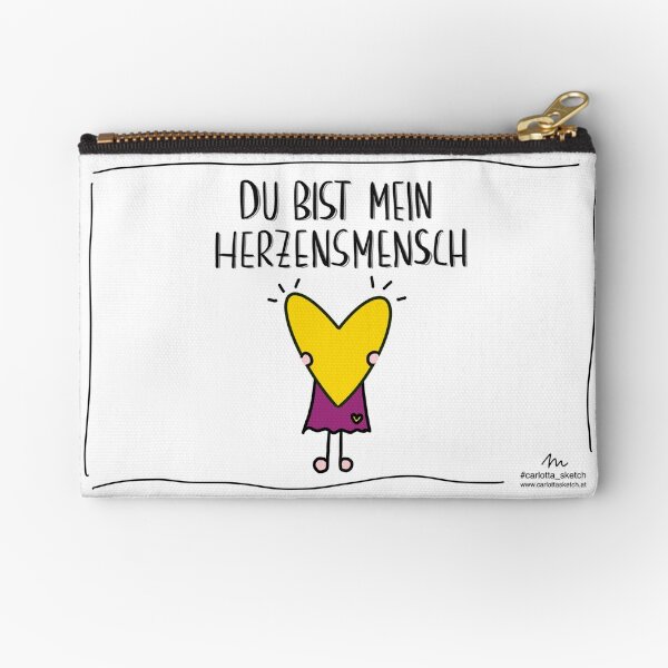 you are my heart person Zipper Pouch
