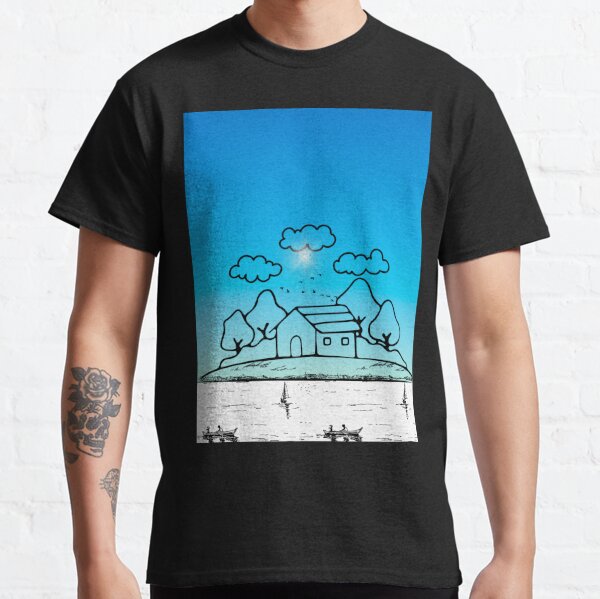  MR. Blue Sky for blue lovers T-Shirt : Clothing, Shoes