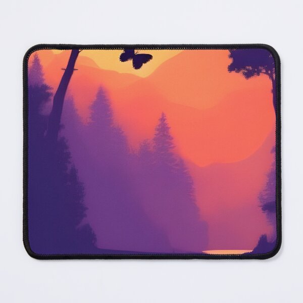 Item preview, Add a Touch of Beauty and Tranquility to Your Life with Our Gorgeous Minimalist Landscape Butterfly Prints designed and sold by supeart.