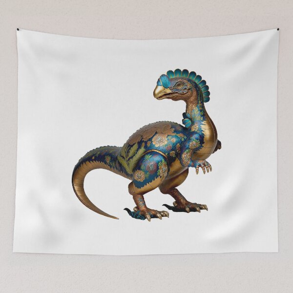 Item preview, Chinese cloisonne dinosaur. chinese decoration designed and sold by Cute-and-Co.