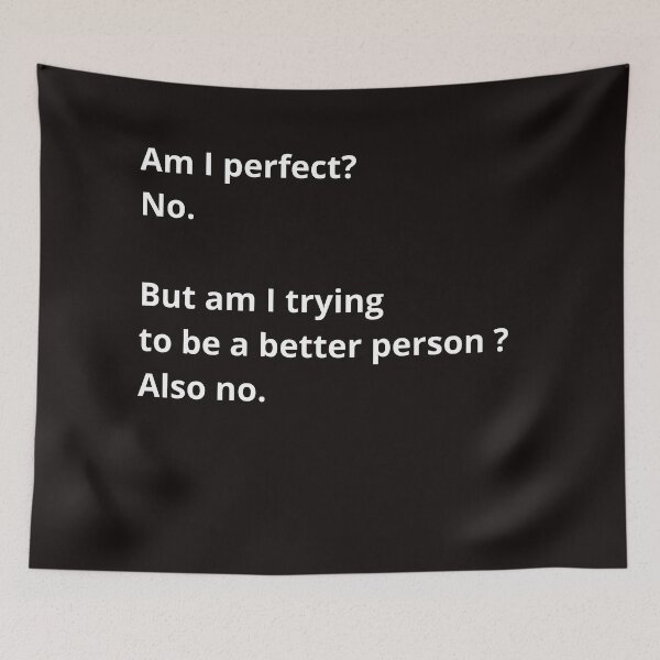 Item preview, Am I perfect? No.  But am I trying  to be a better person ? Also no. designed and sold by OHNS Corner.