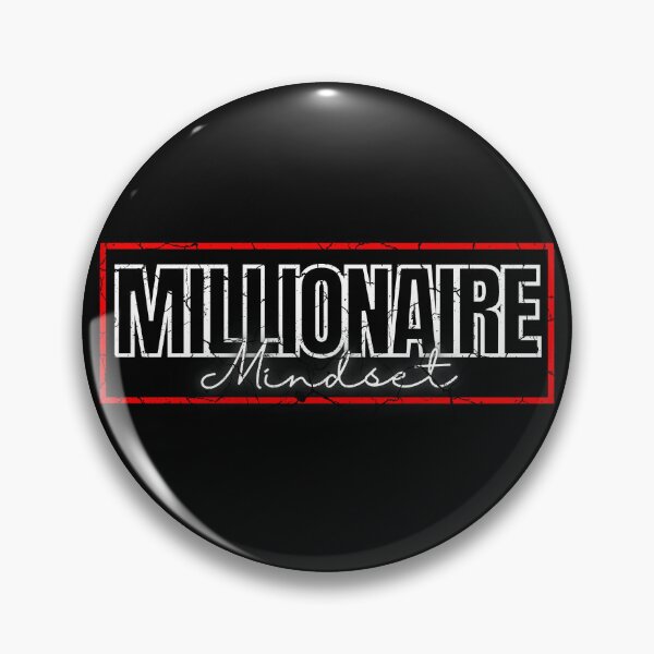 Item preview, Millionaire Mindset red frame poster distressed modified  designed and sold by KingsManKind.