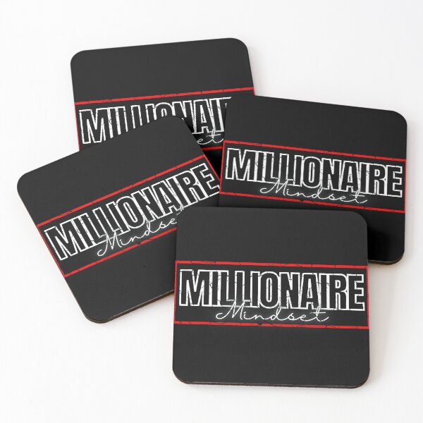 Item preview, Millionaire Mindset red frame poster distressed modified  designed and sold by KingsManKind.